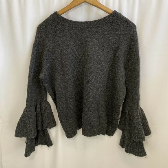 14th Union Wool Blend Ruffle Sleeve Sweater L - Picture 7 of 7